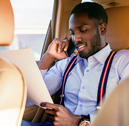 Passenger of the Affordable Private Car Service in White Plains, NY